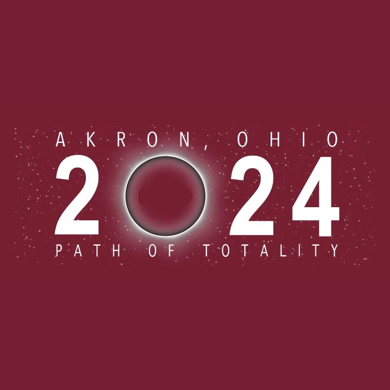 Eclipse solaire Akron Ohio 8 avril 2024