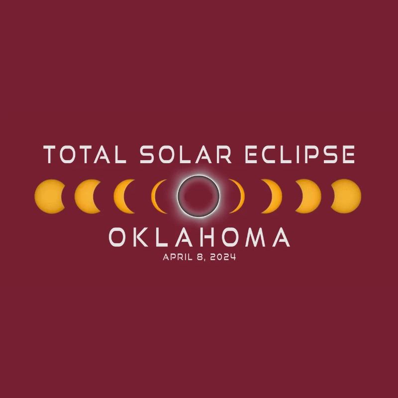Oklahoma Solar Eclipse 2024 April 8 Souvenir