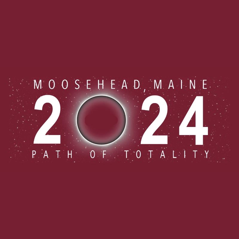 Eclipse de Soleil Moosehead Maine 8 avril 2024