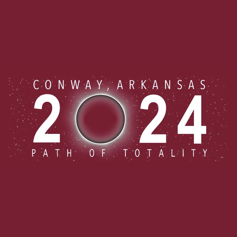 Eclipse de Soleil Conway Arkansas 8 avril 2024