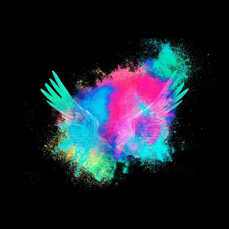 Ailes d'anges colorés