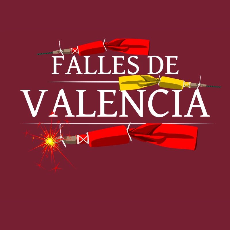 Falles de Valencia Pyro Truenos en Espagne. Couleur