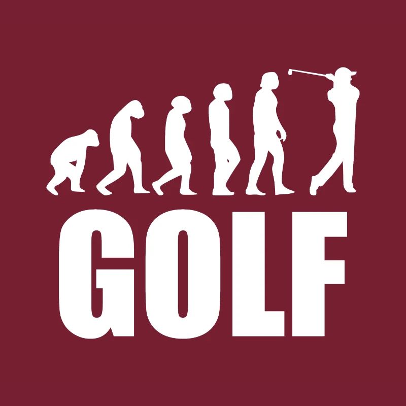 Golf Evolution Geschenk Golfer Rentner