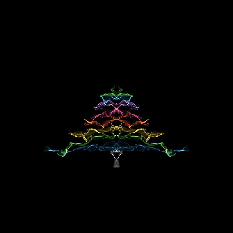 Weihnachtsbaum Regenbogen / Weihnachtsbaum Regenbogen