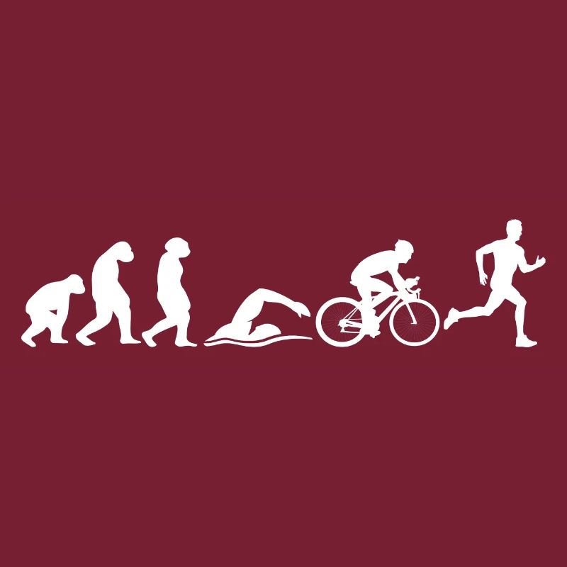 Evolution singe à homme triathlon natation course