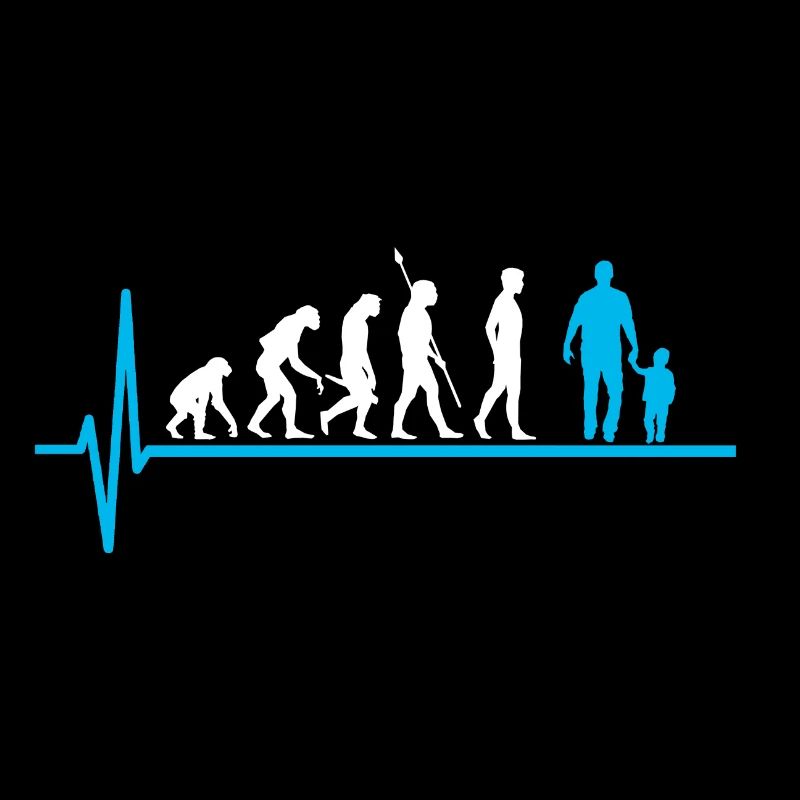 Vater Kind Evolution Papa Vaterschaft