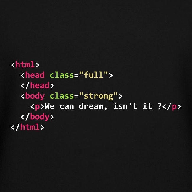 HTML dream