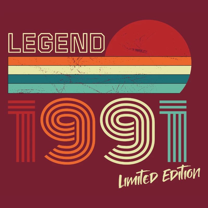 Legend 1991 Geburtstagsshirt Geschenk Jubiläum