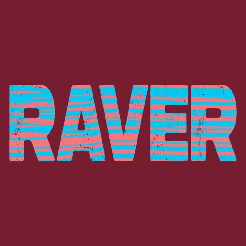 Raver Techno DNB Candy Stripe
