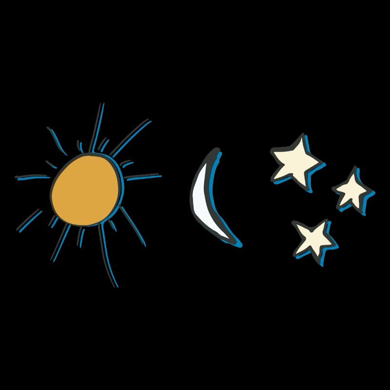 Sonne, Mond und Sterne