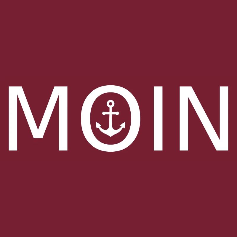 Moin mit Anker, maritim
