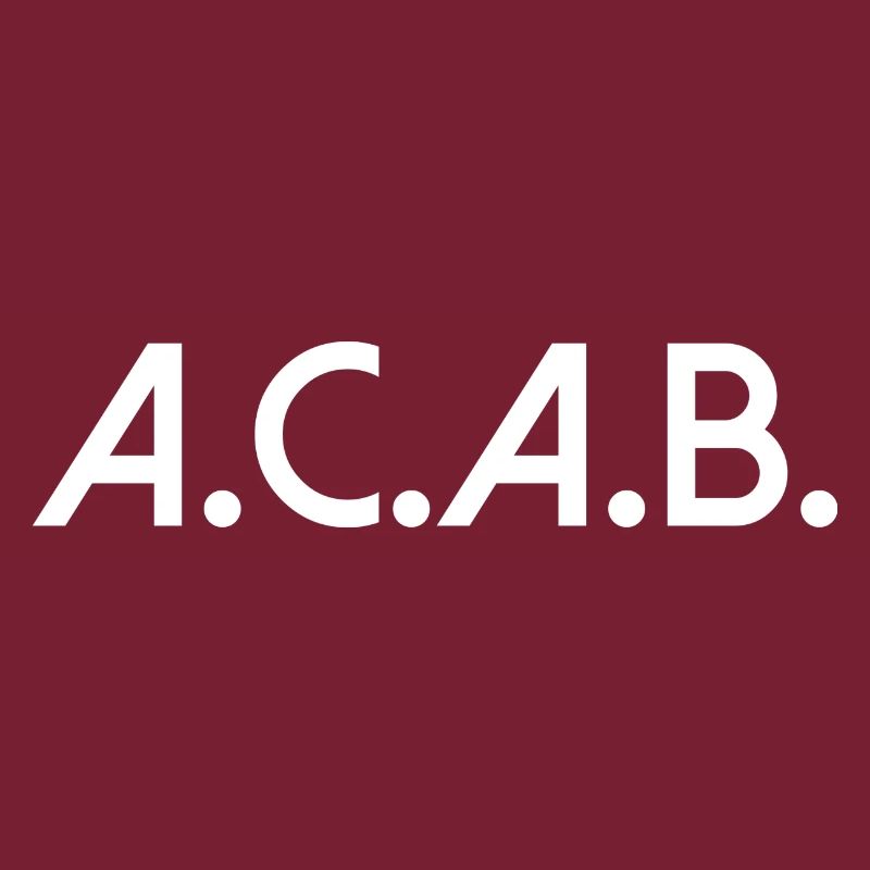 acab all cops are bastards Sort Texte Texte