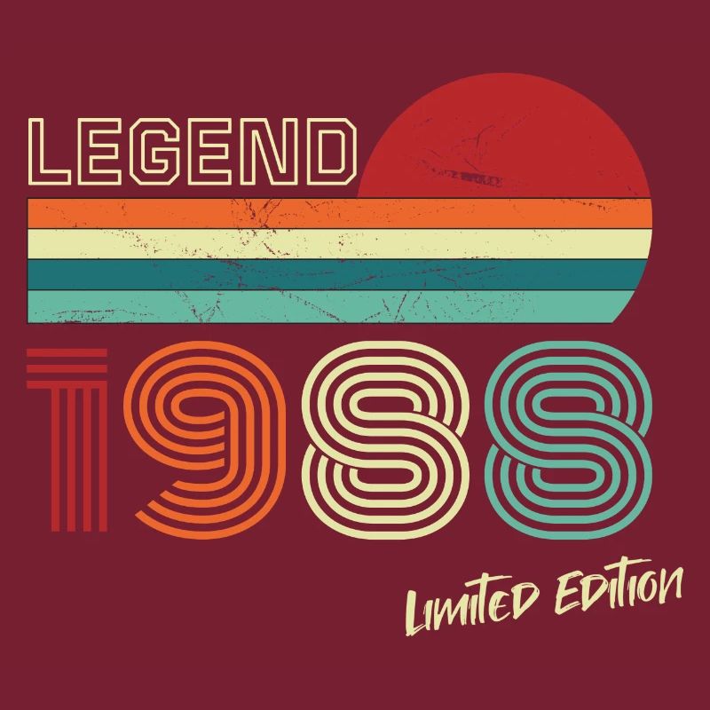 Legend 1988 Geburtstagsshirt Geschenk Jubiläum
