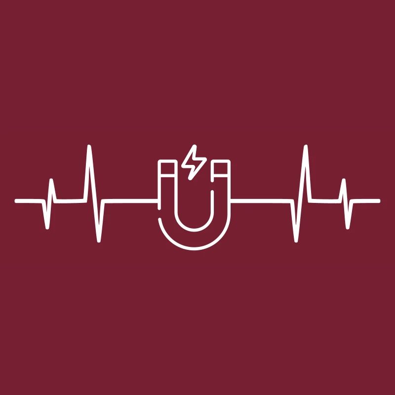 Heartbeat magnet physics science gift idea