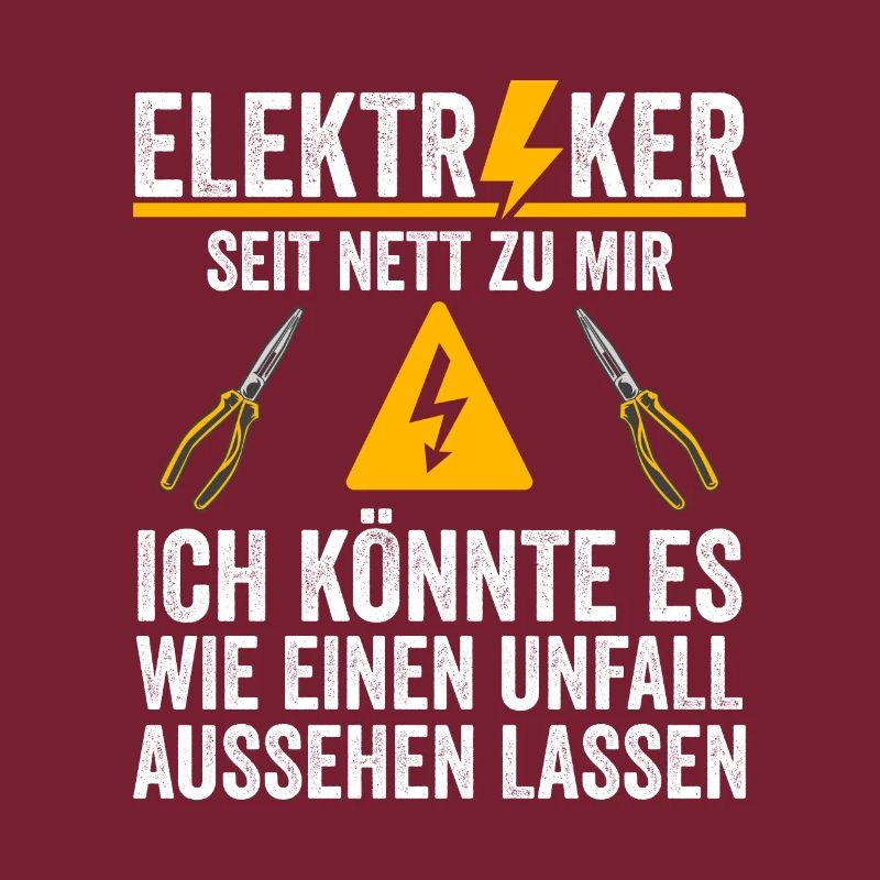 Elektriker Warnung Sei Nett Zu Mir Witziges Design