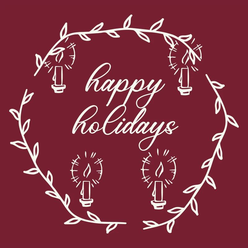 Advent Advetskranz Happy Holidays