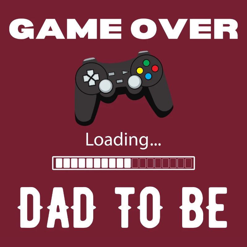 Game Over Dad To Be Controller White