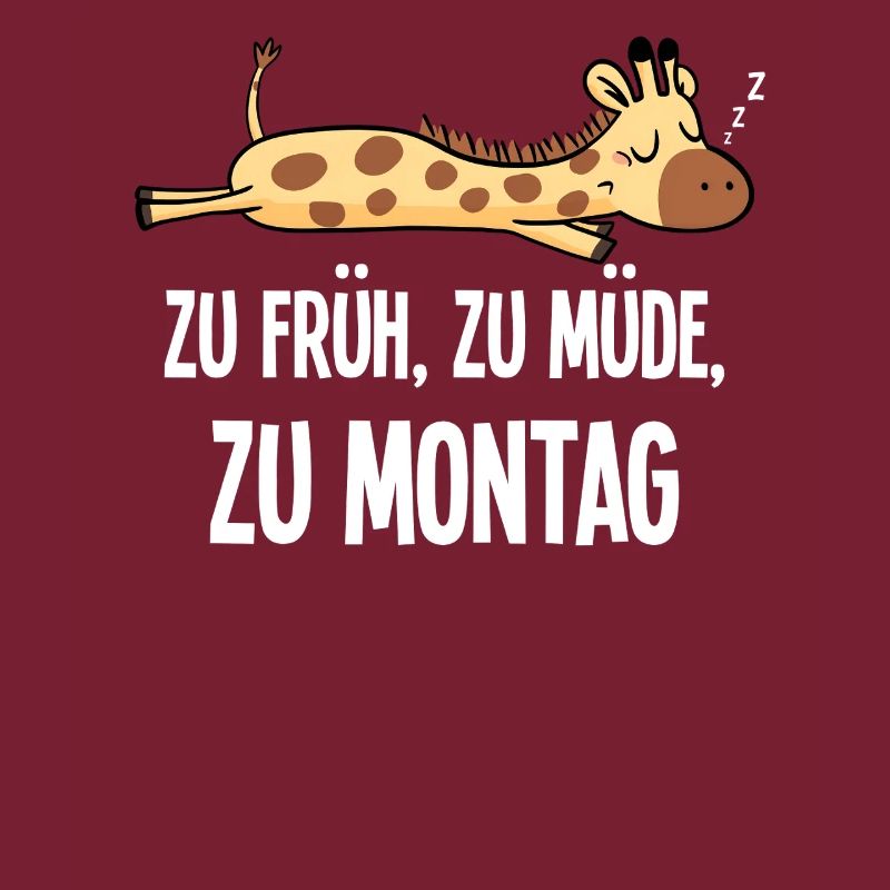 Giraffe Zu Früh Zu Montag Morgenmuffel Geschenk