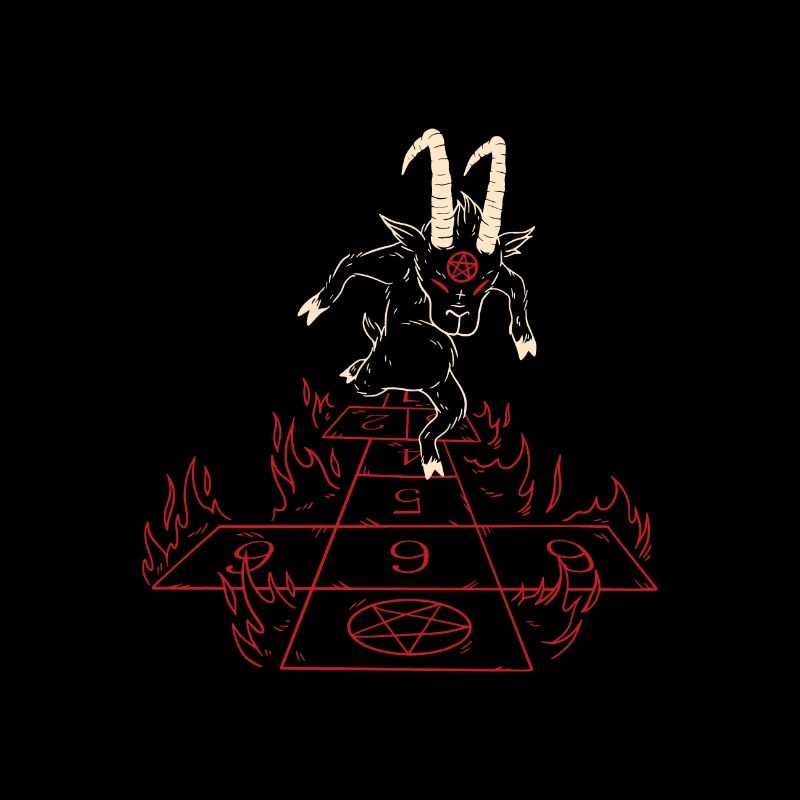 Devil dance on the fire