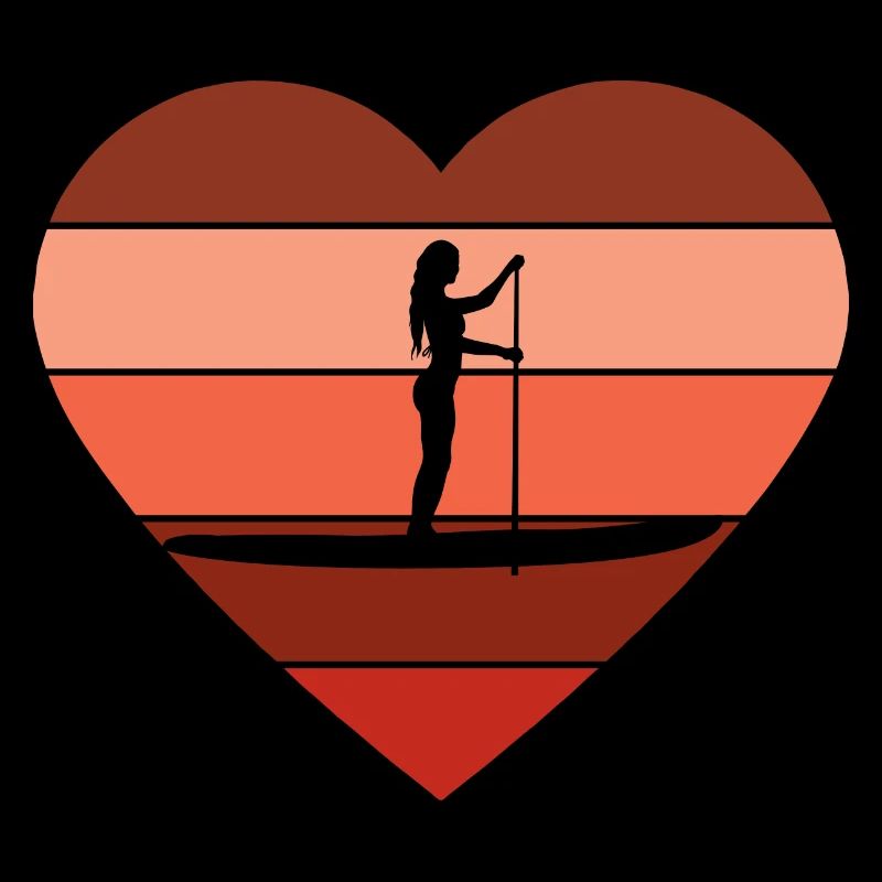 Retro SUP Standup Paddle Board Sommer Geschenk