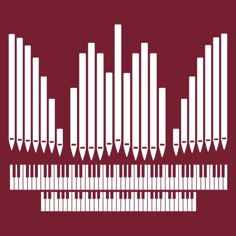 Orgue avec conception de clavier