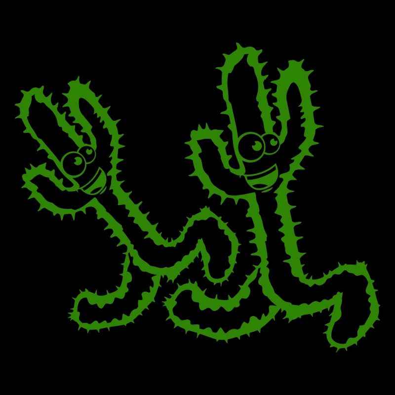2 Cactus Race Happy Legs Run Fast
