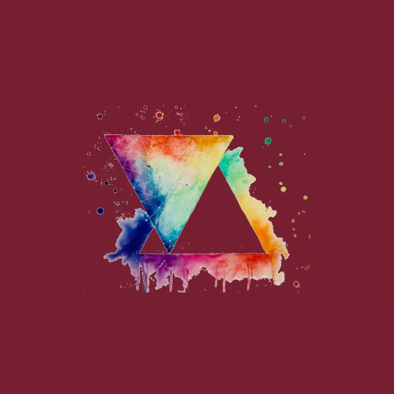 Triangles aux couleurs vives