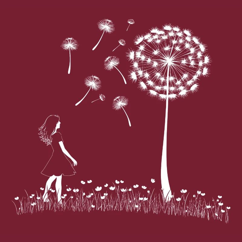 Mädchen mit Pusteblume