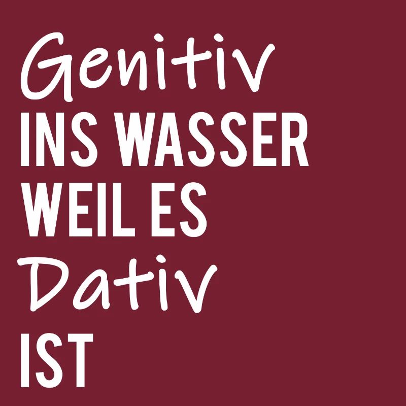Eau accusative génative dative
