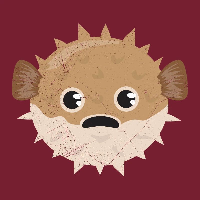 Kugelfisch Grumpy Kinder lustiges Geschenk