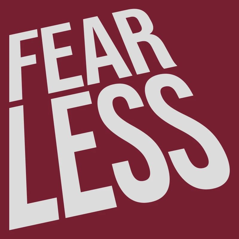fearless Text Zitat Design