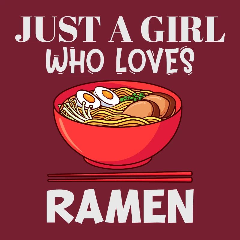 Nur ein Mädchen, das Ramen liebt