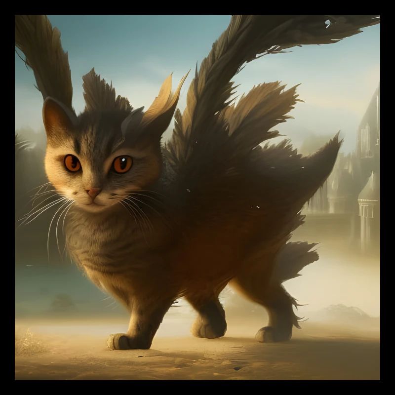 Fliegende Katze