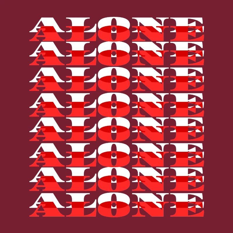 Alone - White/Red