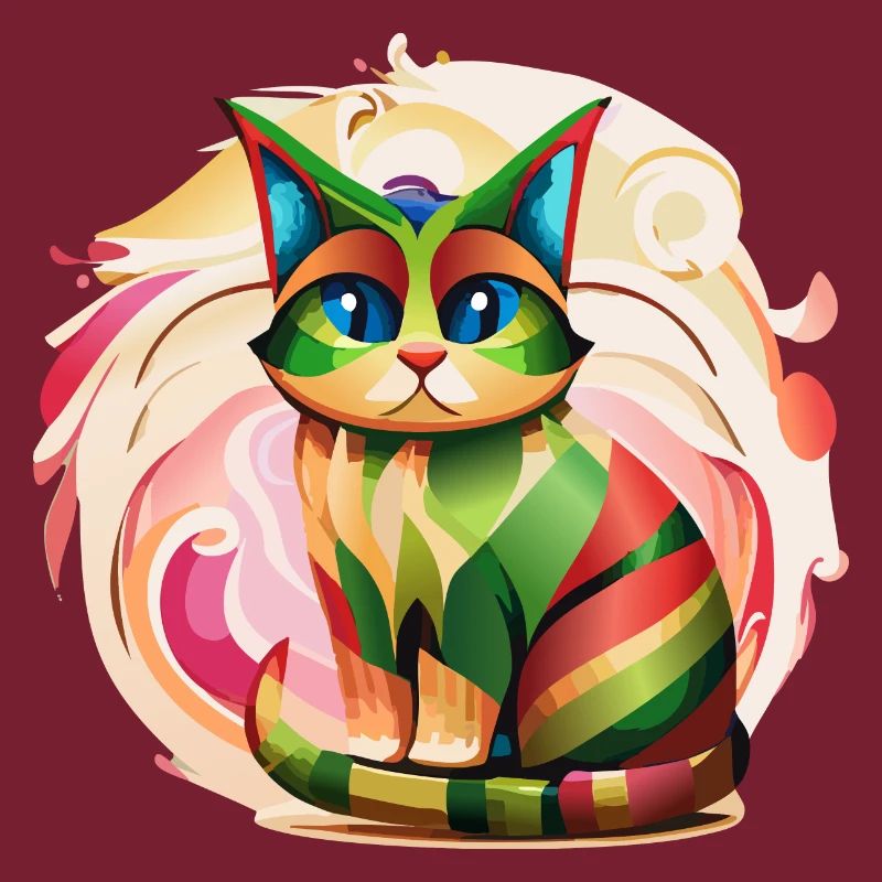 Color Burst Cat
