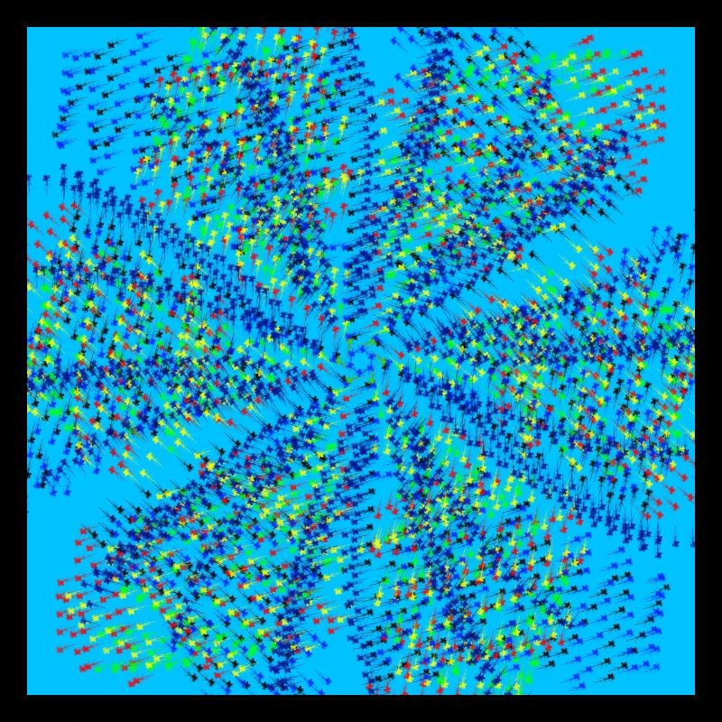 Light Blue Pinwheel