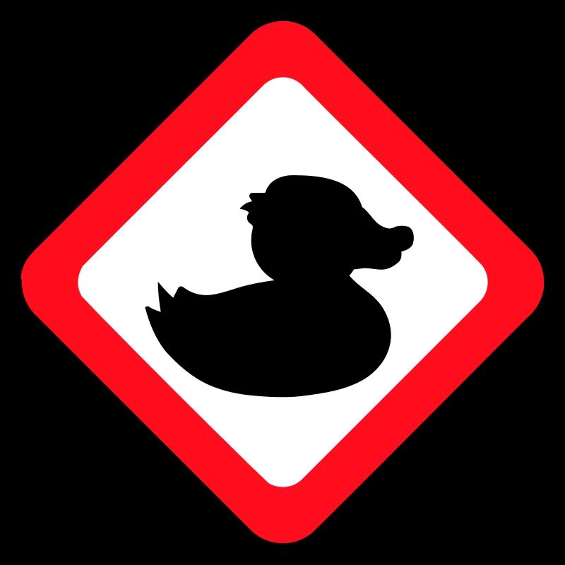 Canard Panneau Avertissement Attention Danger Prudence