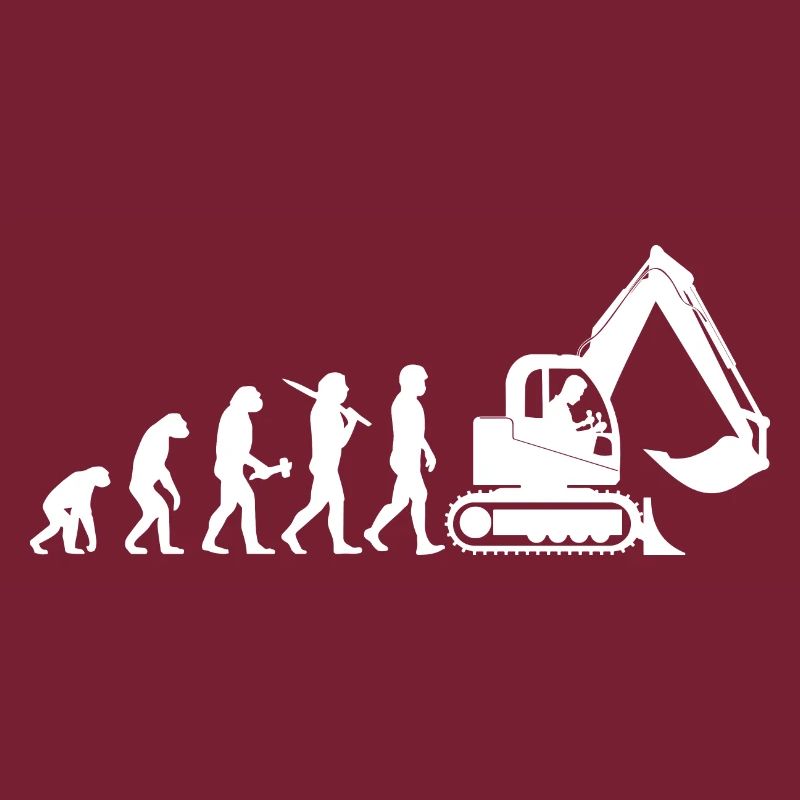 Baggerfahrer Baggerführer Evolution Geschenk