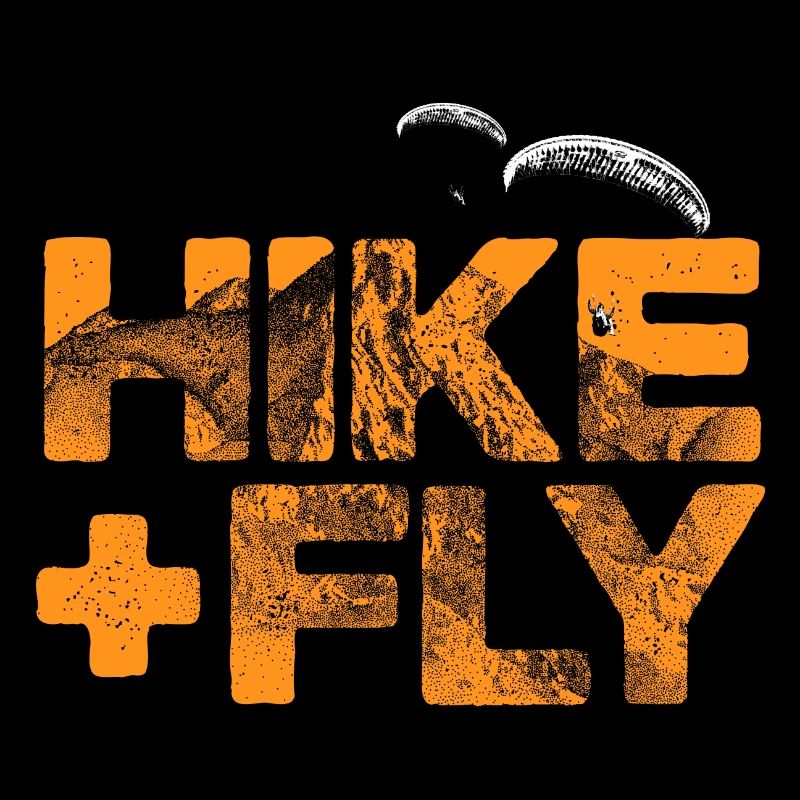 Hike & Fly Paragliding orange