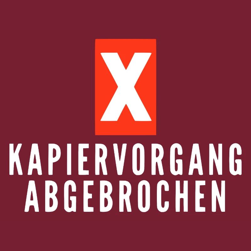 KAPIERVORGANG ABGEBROCHEN