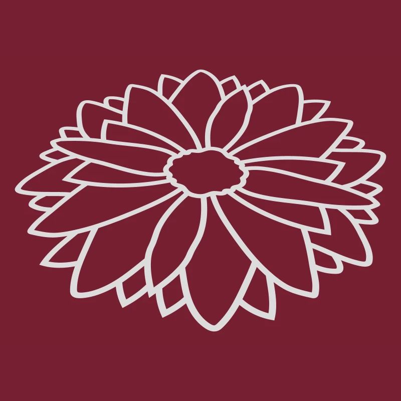 Kontur Hübsche Blume Design