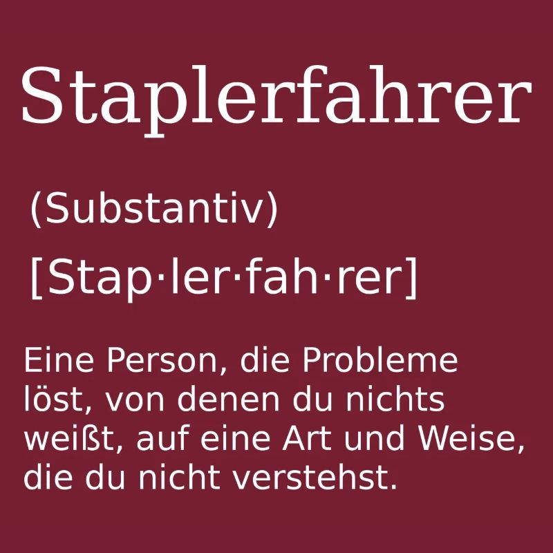 Staplerfahrer Gabelstapler Stapler