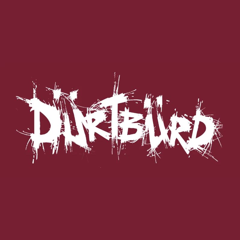 Logo blanc de Dürtbürd Merch