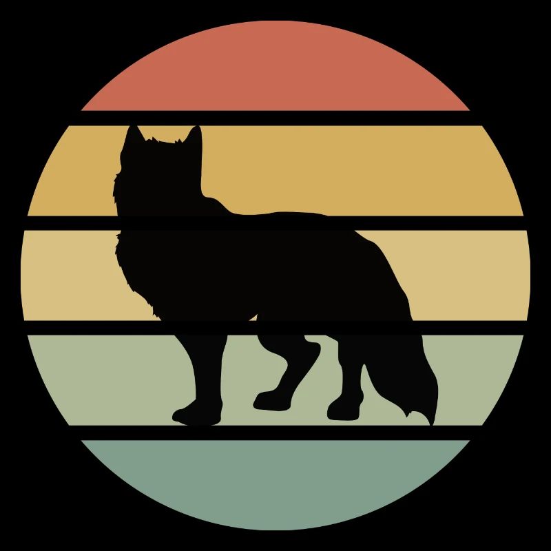 Fuchs Füchse Geschenk Geschenk Wildtier Wald retro