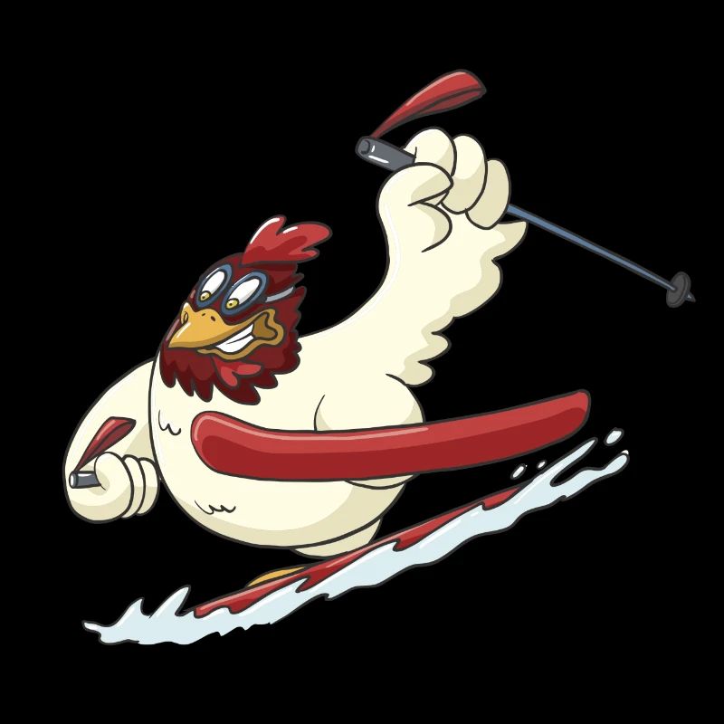 Ski Aplin Abfahrt Tiefschnee Geschenk Idee