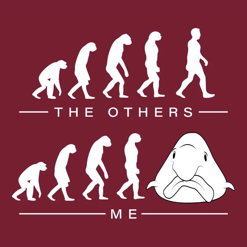 Les autres et je l’évolution Blobfisch drôle