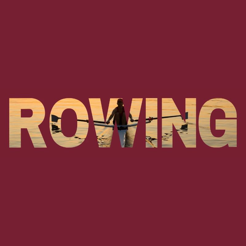 Ruder-Essenz: Einer-Schädel-Typografie-Kunst