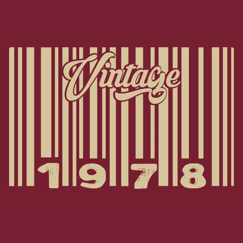 Vintage 1978 Barcode 1978: Year 2025.
