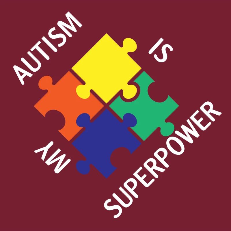 Autism is my superpower puzzle joke