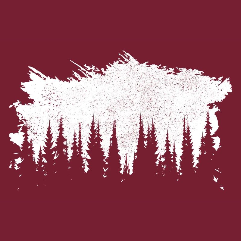 Wald Retro Geschenk Bäume